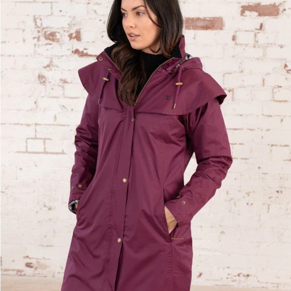 TARGET DRY NWT Plum Waterproof/Windproof Lined Jacket